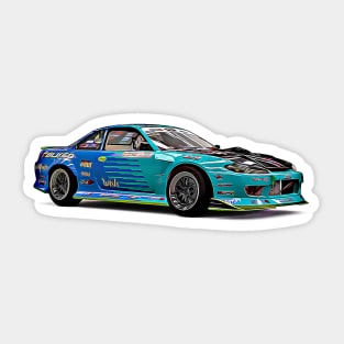 Sylvia S15 Drift Cartoon Sticker